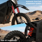 【Rexei Yeki】3000W Electric Dirt Bike for Adults 48V 21AH Motorcycle 35MPH Off-Road Vehicle High Carbon Steel Frame with Hydraulic Brakes UL2849