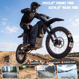 【Rexei Yeki】3000W Electric Dirt Bike for Adults 48V 21AH Motorcycle 35MPH Off-Road Vehicle High Carbon Steel Frame with Hydraulic Brakes UL2849