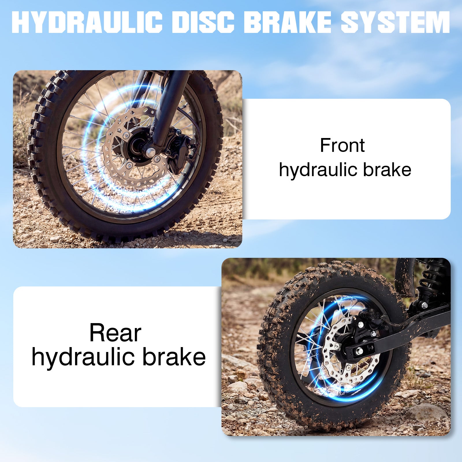 【Rexei Yeki】3000W Electric Dirt Bike for Adults 48V 21AH Motorcycle 35MPH Off-Road Vehicle High Carbon Steel Frame with Hydraulic Brakes UL2849